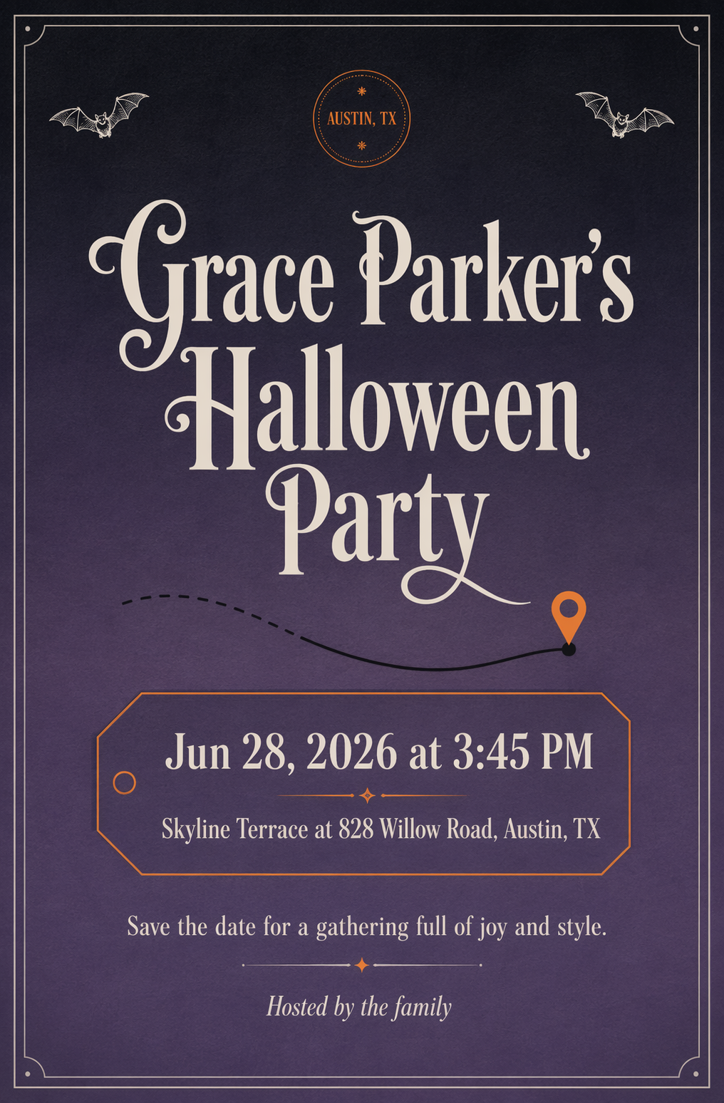 Monster Party halloween invitation template