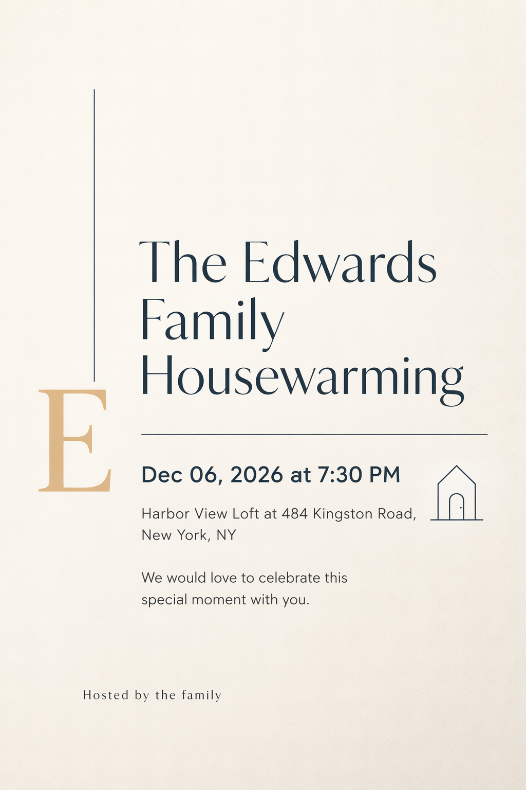 First Home Celebration housewarming invitation template