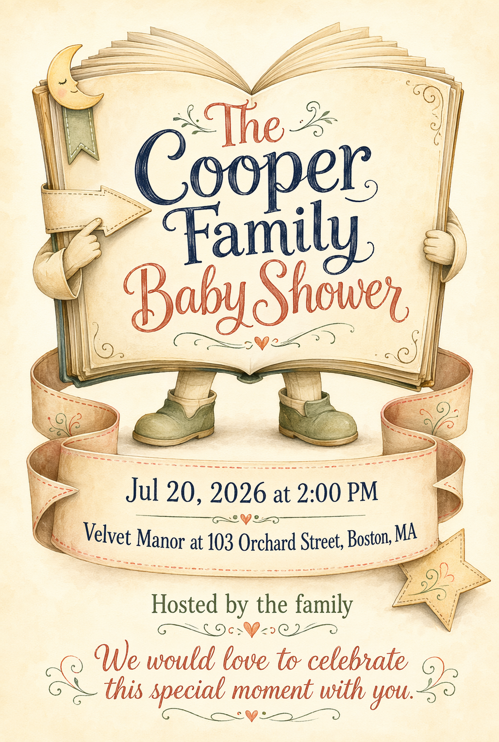 Storybook Shower baby shower invitation template