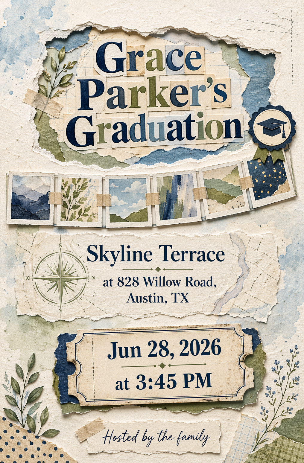 Graduation Photo Timeline Milestone (Collage)