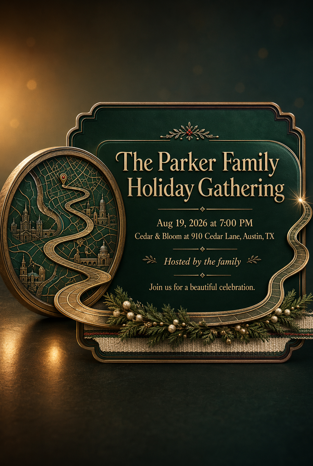 Holiday European City Tour Invitation (3D Story)