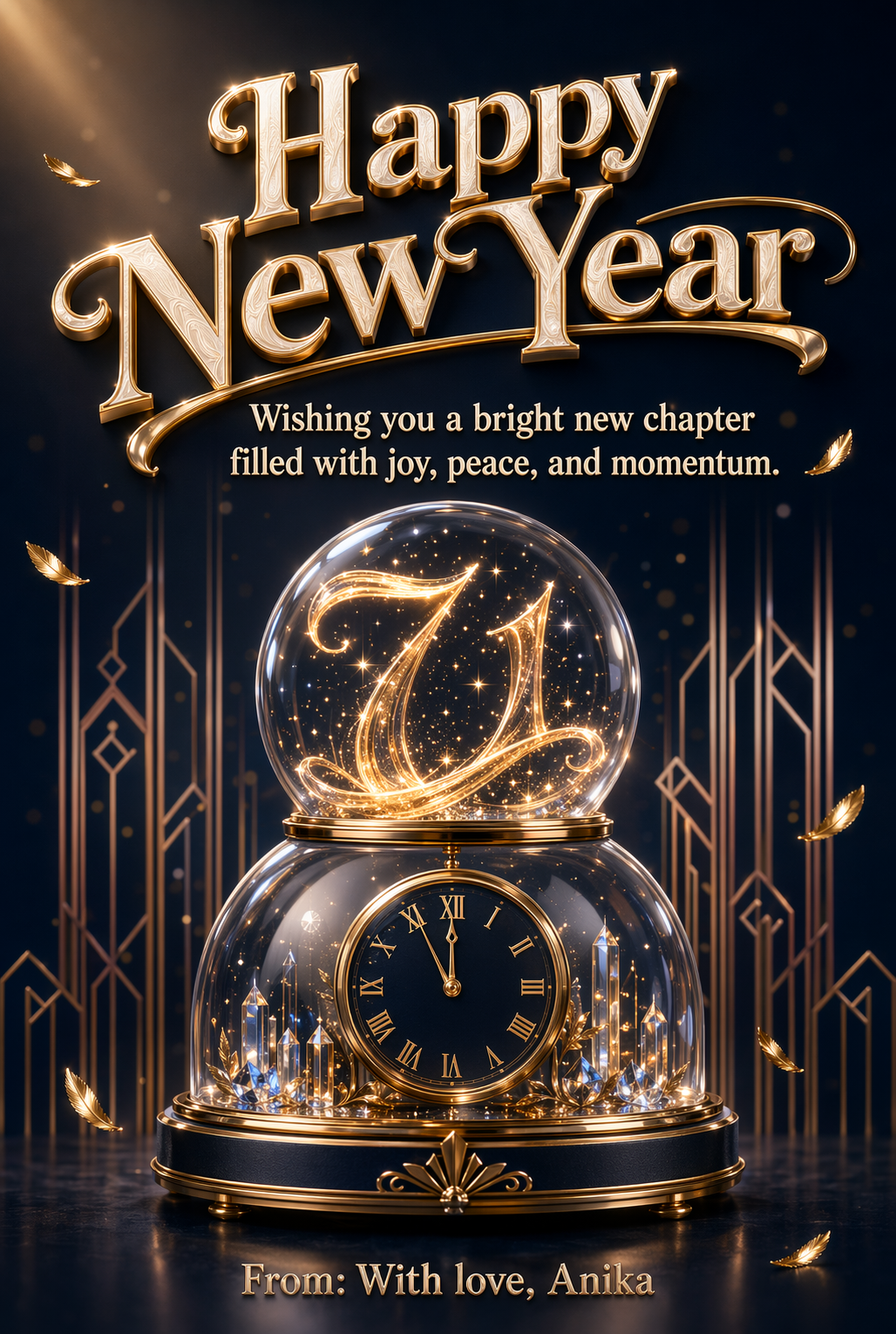 Luxury Gala New Year Greeting
