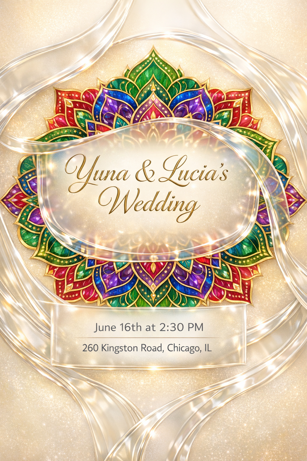 Generated invitation preview